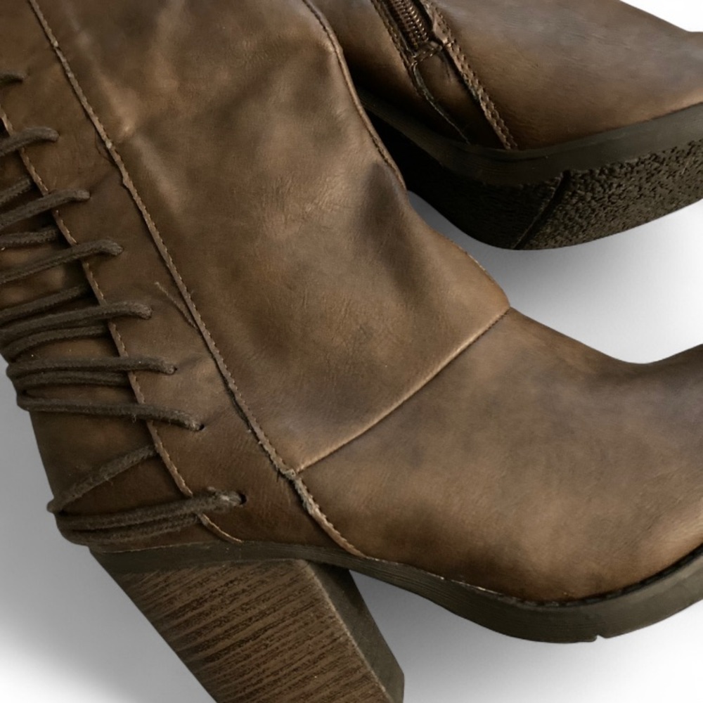 Brown Leather Women's Boots